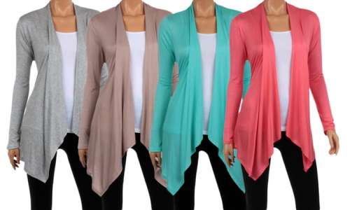 Women's Draped Spring Cardigan